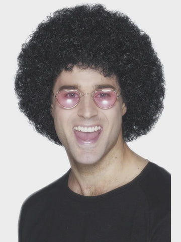 Party Wig - Men's Black Afro Wig, One Size