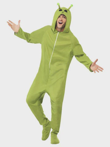 Costume - Green Alien Hooded (Adult)
