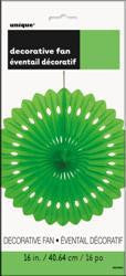 Decorative Fan - Lime Green 40cm