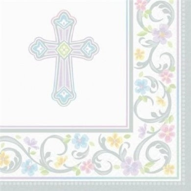 Printed Lunch Napkins 2 Ply - Blessed Day Pk 36