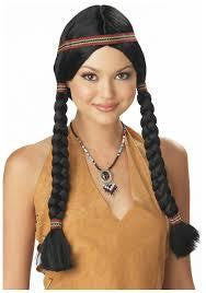 Wig - Indian Lady with Plaits (Black)