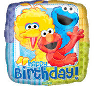 Foil Balloon 18" - Sesame Street Birthday