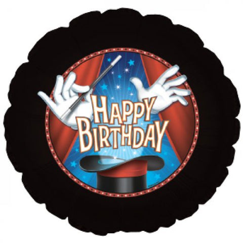 Foil Balloon 18" - Happy Birthday Magic Party