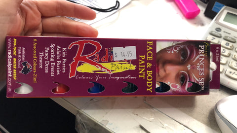 Face Paint - Box Set (6 x 21ml)  Gillter