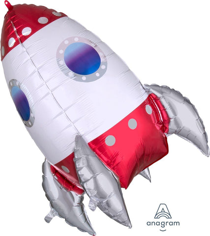 Foil Balloon Ultrashape - Rocket Ship