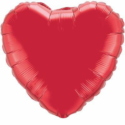 Supershape Foil Balloon 36" - Heart Red
