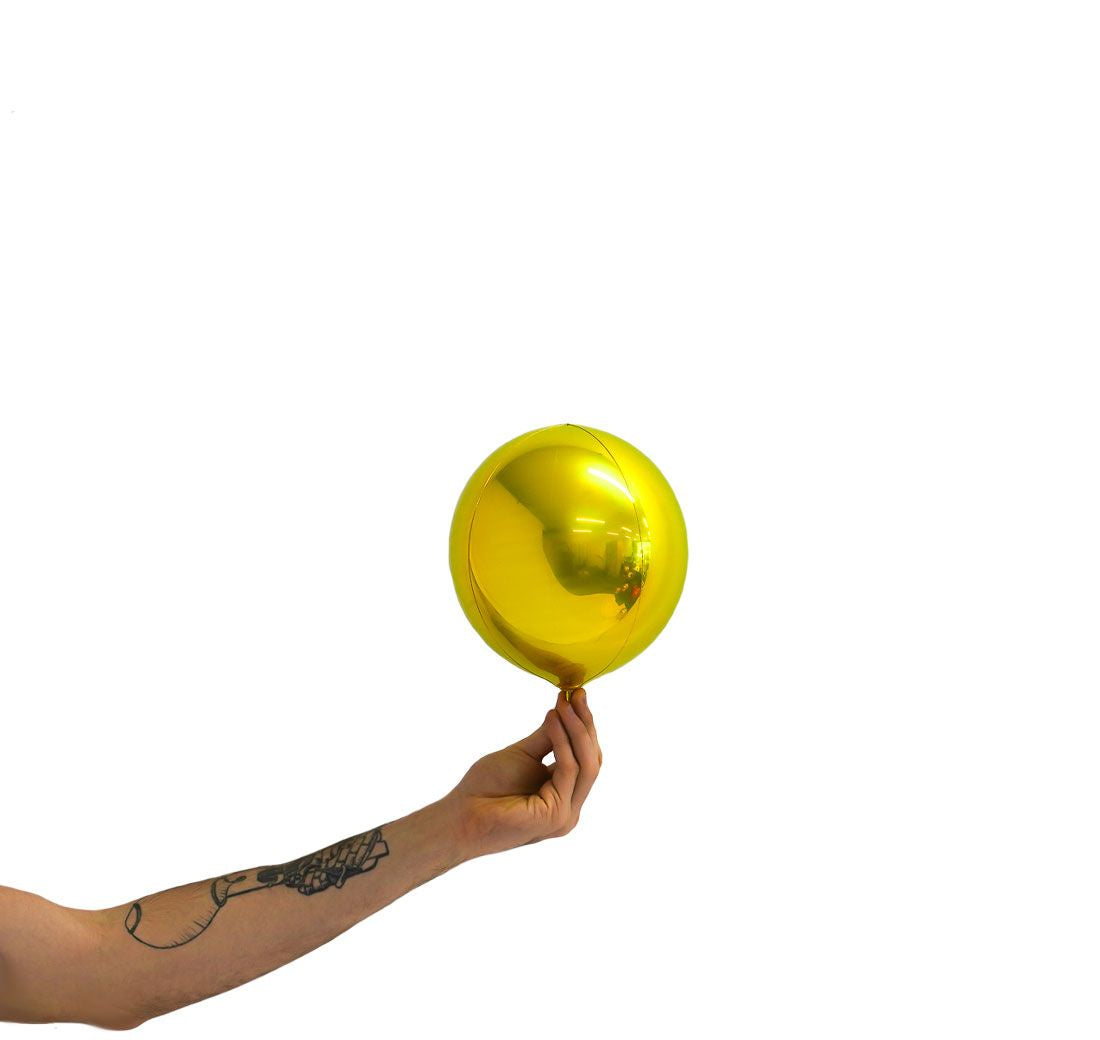 Foil Balloon Loon Balls 7'' - Metallic Gold
