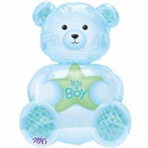 Foil Balloon Supershape - It's a Boy Bear