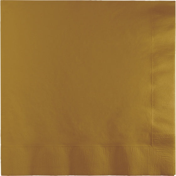 Lunch Napkins - Gold Pk 50 2PLY