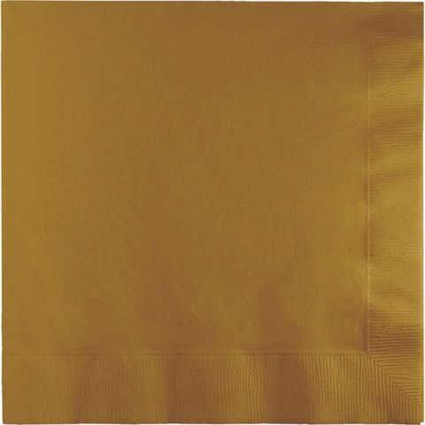 Lunch Napkins - Gold Pk 50 2PLY