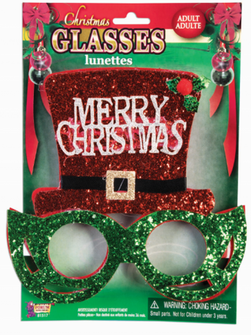 Party Glass - Christmas Glasses with Top Hat