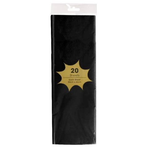 Tissue Paper - Black 20 Sheets