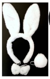 Bunny Ear - White Bunny Kit Set 3pcs