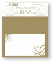 Place Cards - Gold Linework Pk 15