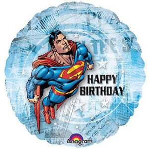 Foil Balloon 18" - Superman Happy Birthday Foil Standard