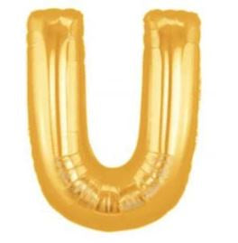Foil Balloon Megaloon - U (Gold)