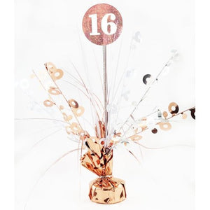 Centrepiece - 16th Rose Gold & White Weight 165gm