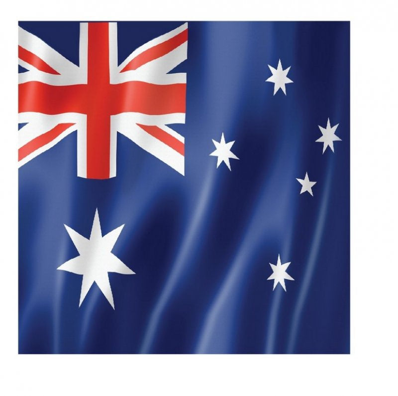Printed Lunch Napkins - Australia Flag