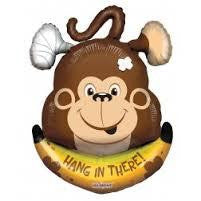 Foil Balloon Supershape - Hang in there Monkey
