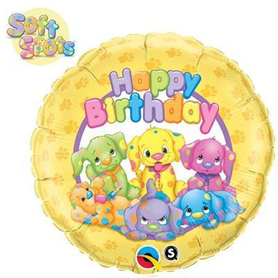 Foil Balloon 18" - Soft Spots Birthday
