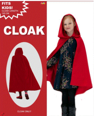 Costumes - Cloak Red 120cm (Child)