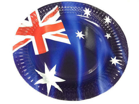 Paper Plates - Australia Round Plates Pk8