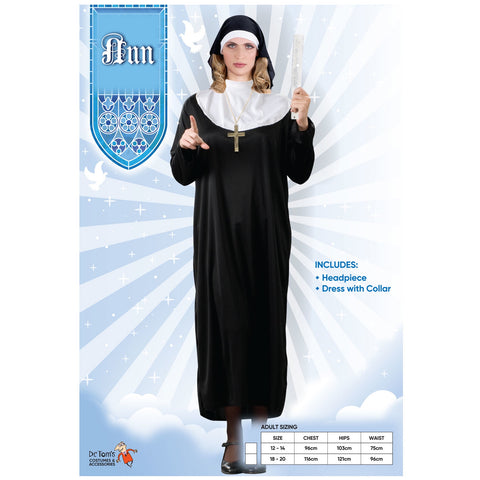 Costume - Adult Nun Plus