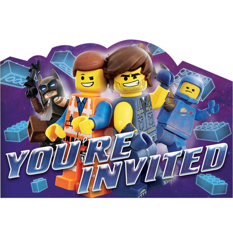 Invites - The Lego Movie Postcard Invitations