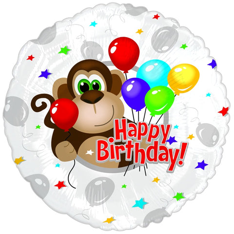 Foil Balloon 17" - Monkey Around Birthday