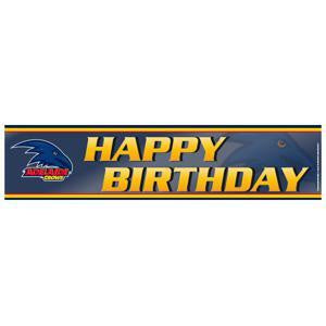 Paper Banner - AFL Adelaide Crows Happy Birthday Banner