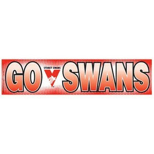 Paper Banner - AFL Sydney Go Swans Banner