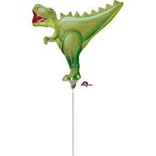 Foil Balloon 14" -  Anagram Microfoil 35cm T-Rex Dinosaur