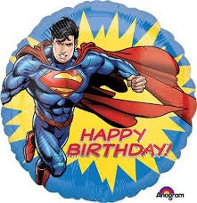 Foil Balloon 18" - Superman Happy Birthday