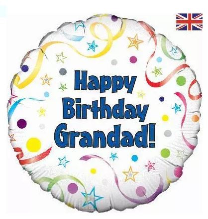 Foil Balloon 18“ - Happy Birthday Grandad