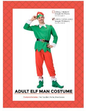 Adult Costume - Elf Man