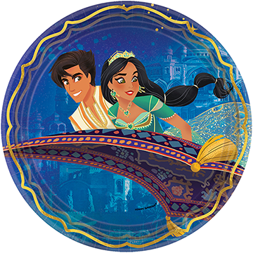 Paper Plate - Disney Aladdin Pk8