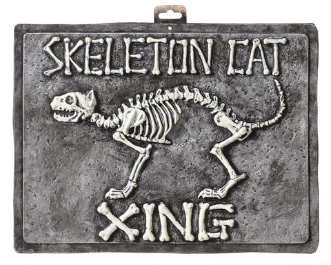 Skeleton Cat Xing Sign 40cm