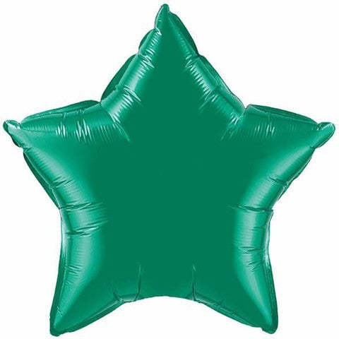 Foil Balloon 20" - Star (Emerald Green)