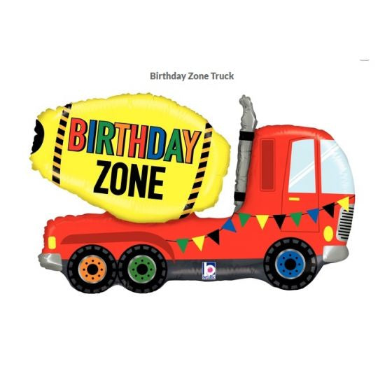 Foil Balloon Supershape - Betallic Foil Shape 30" B'day Zone Truck