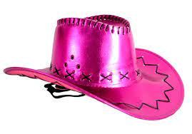 Cowboy Hat - Metallic Hot Pink