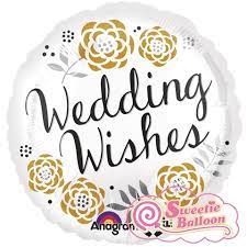 Foil Balloon 18'' - Wedding Wishes
