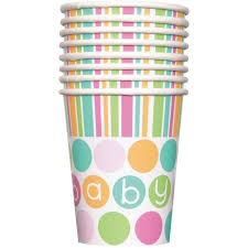 Paper Cup - Pastel Baby Shower 8 x 9oz