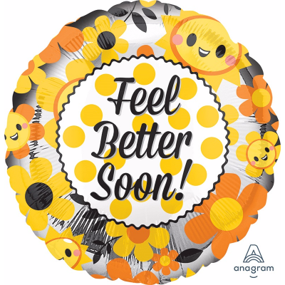 Foil Balloon 18" - Feel Better Soon Happy