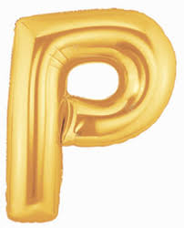 Foil Balloon Megaloon - P(Gold)