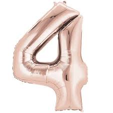 Foil Balloon Megaloon - 4 Rose Gold