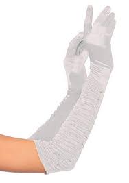 Gloves - Long White (L)