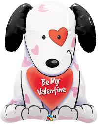 Foil Balloon Supershape - Be My Valentine Puppy