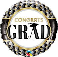 Foil Balloon 18"- Congrats Grad Round