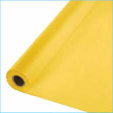 Tablecover Roll - Yellow Plastic 1.2m x 30m