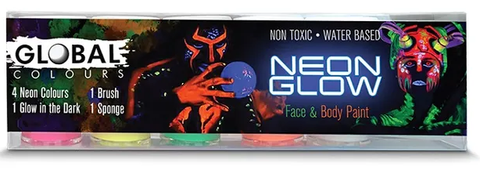 Face & Body Paint -  Neon Glow Set